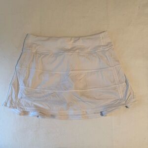 LULULEMON White Tennis Skirt 4 Tall
